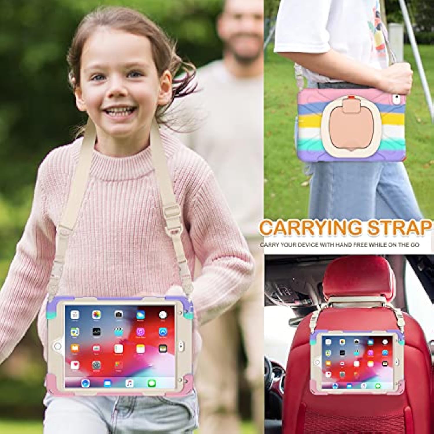 Ipad Mini Case 5Th Generation, Ipad Mini 4 Case For Kids, Silicone Hard Back C