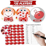 Pin The Nose On The Clown, Circus Party Games, Carnival Themed Party Games Toddlers Preschool Party Supplies Favors For Boys Girls Adults 35 Guests