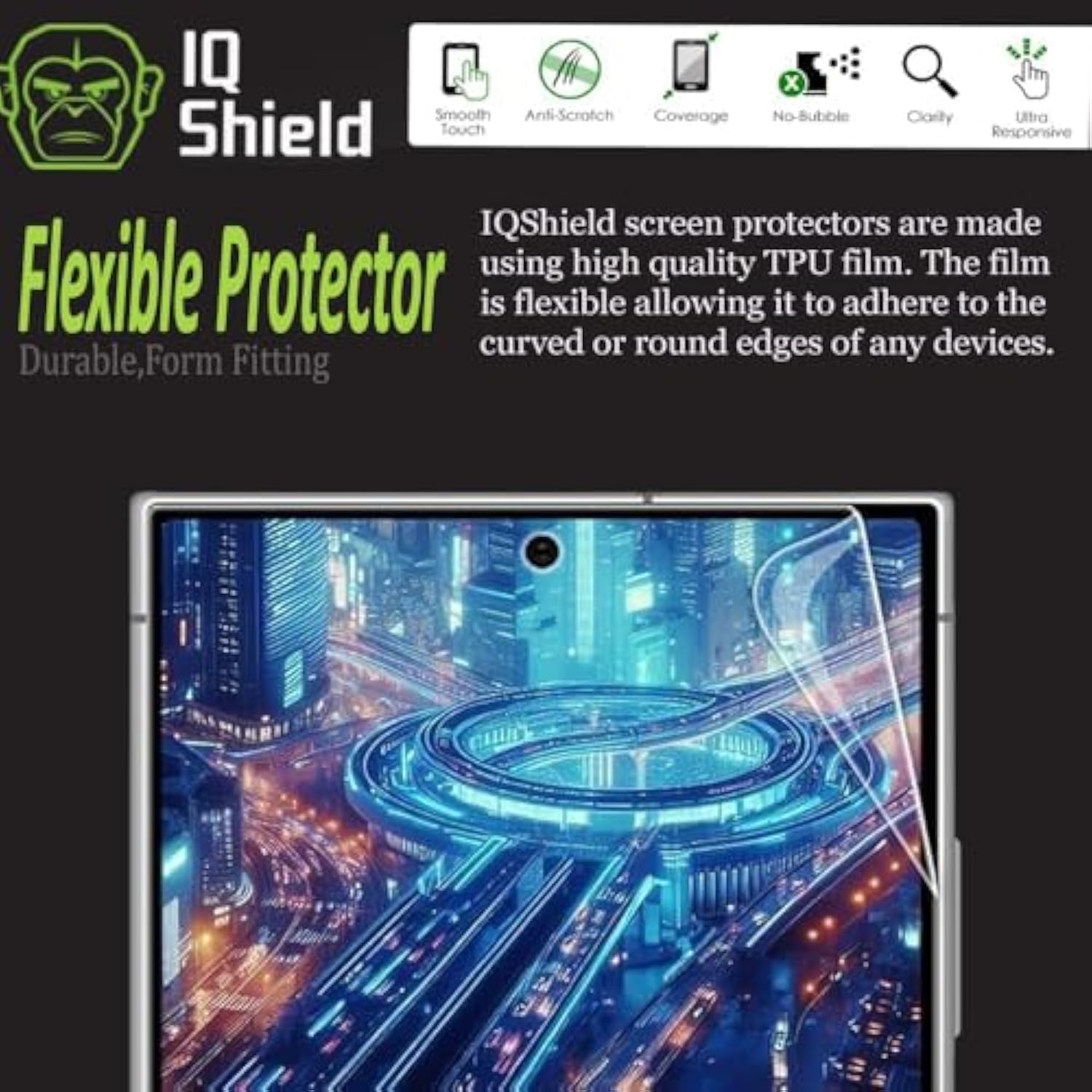 2 Pack For Google Pixel 8 Pro Screen Protector: Clear Tpu Film, Bubble-Free Installation, Scratch-Resistant, Case Friendly, Hd Clarity For Ultimate Protection. Fingerprint Unlock