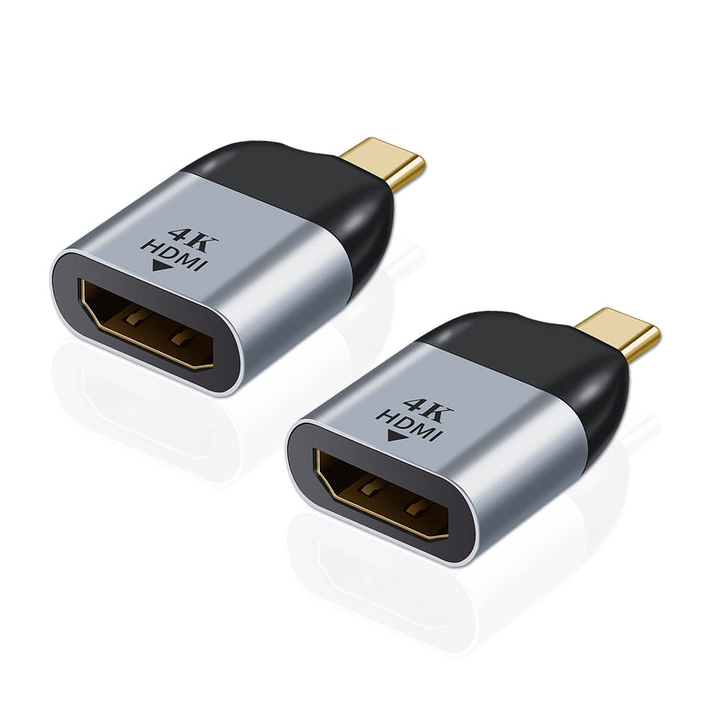 Usb C To Hdmi Adapter (2 Pack), 4K Uhd Type-C To Hdmi Female Converter For Mac