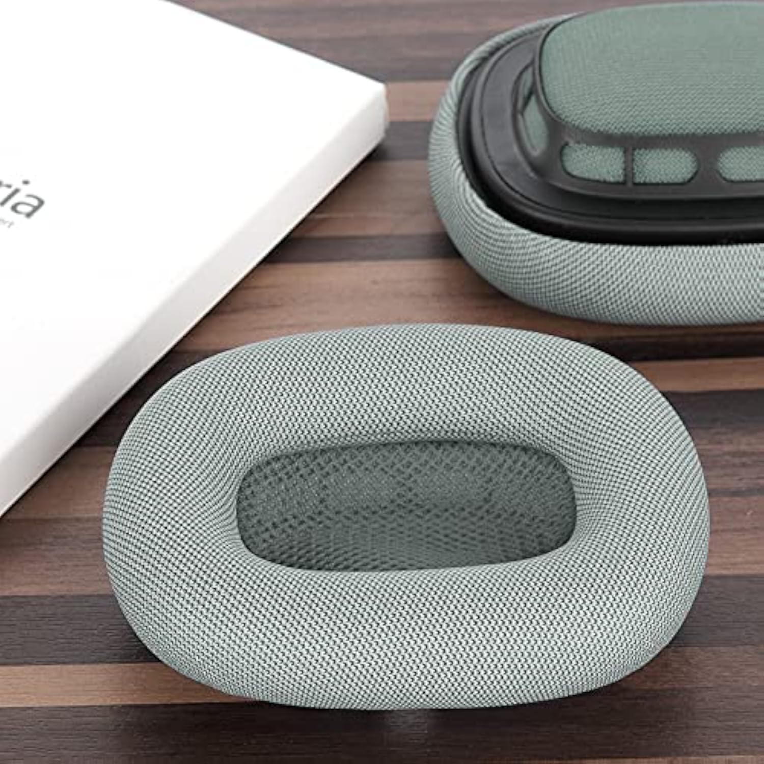 Geekria QuickFit Replacement Ear Pads Compatible with Apple AirPods MAX Headphones Ear Cushions, Repair Parts (Green)