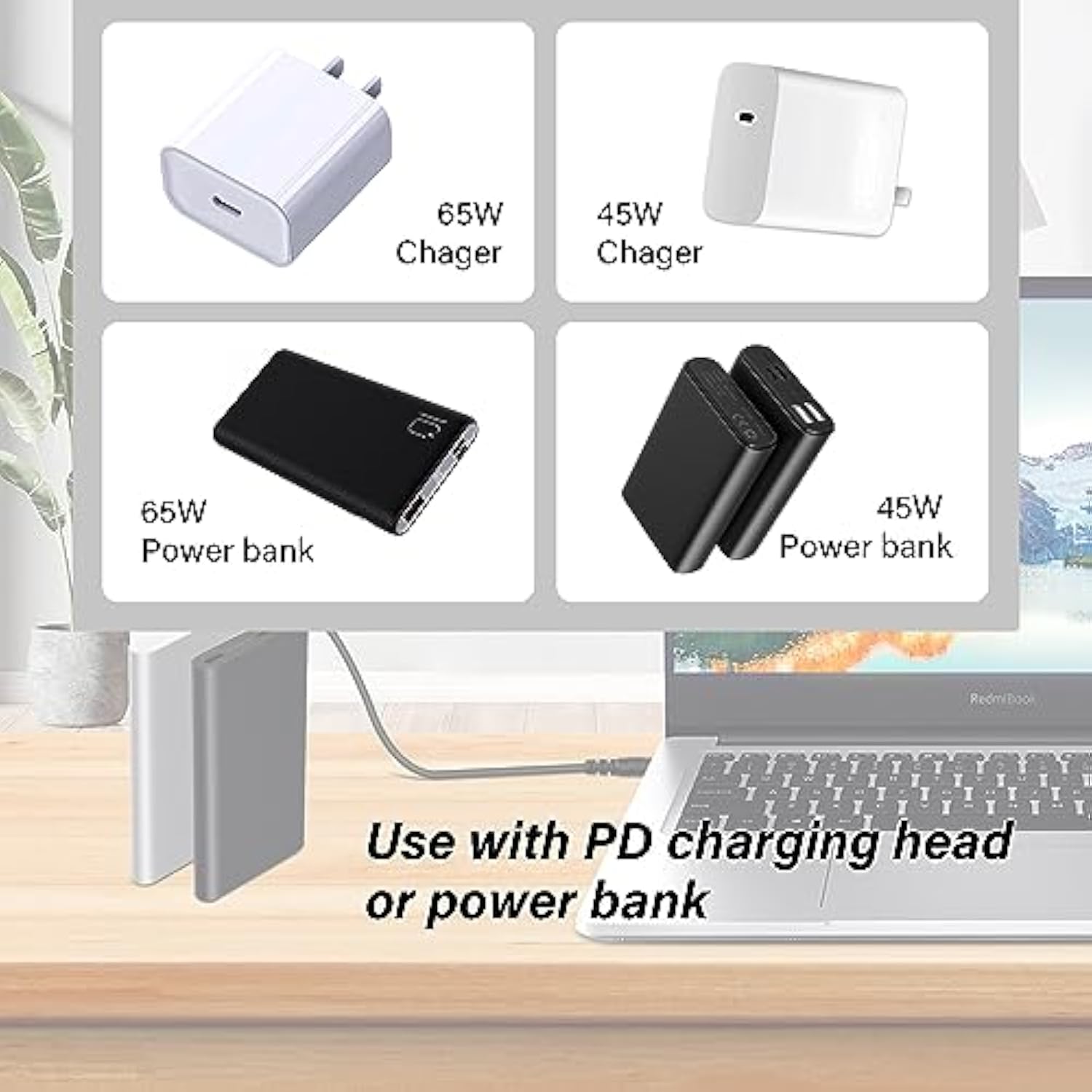 Usb Type-C To Dc 12V Power Charge Cable,Usb-C Male Input To Dc5.5X2.5Mm Male P