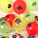 36 Pcs Truck Punch Balloons Truck Party Decorations Ball Colorful Punching Latex Balloons With Rubber Bands Birthday Party Favors For Boys Baby Shower Fun Games Supplies Goodie Bag Fillers
