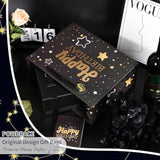 Black Birthday Gift Bag Medium 13x10.2x4.9 Inch Includes Card Tissue Paper Ribbon