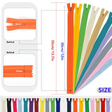40Pcs 22Inch Nylon Invisible Zippers, Sewing Bulk Zippers Supplies In