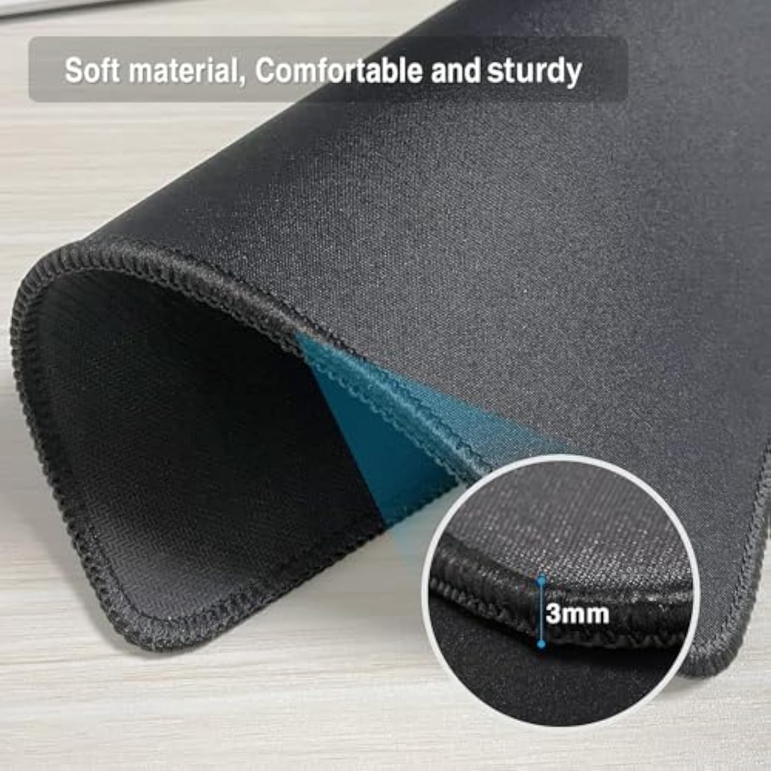 17 Pcs Computer Mouse Pad, Non-Slip Rubber Base And Textured Stitched Edge Mousepads,Mouse Pad Pack For Office And Home,10.2X8.2 Inches,3 Mm Thickness