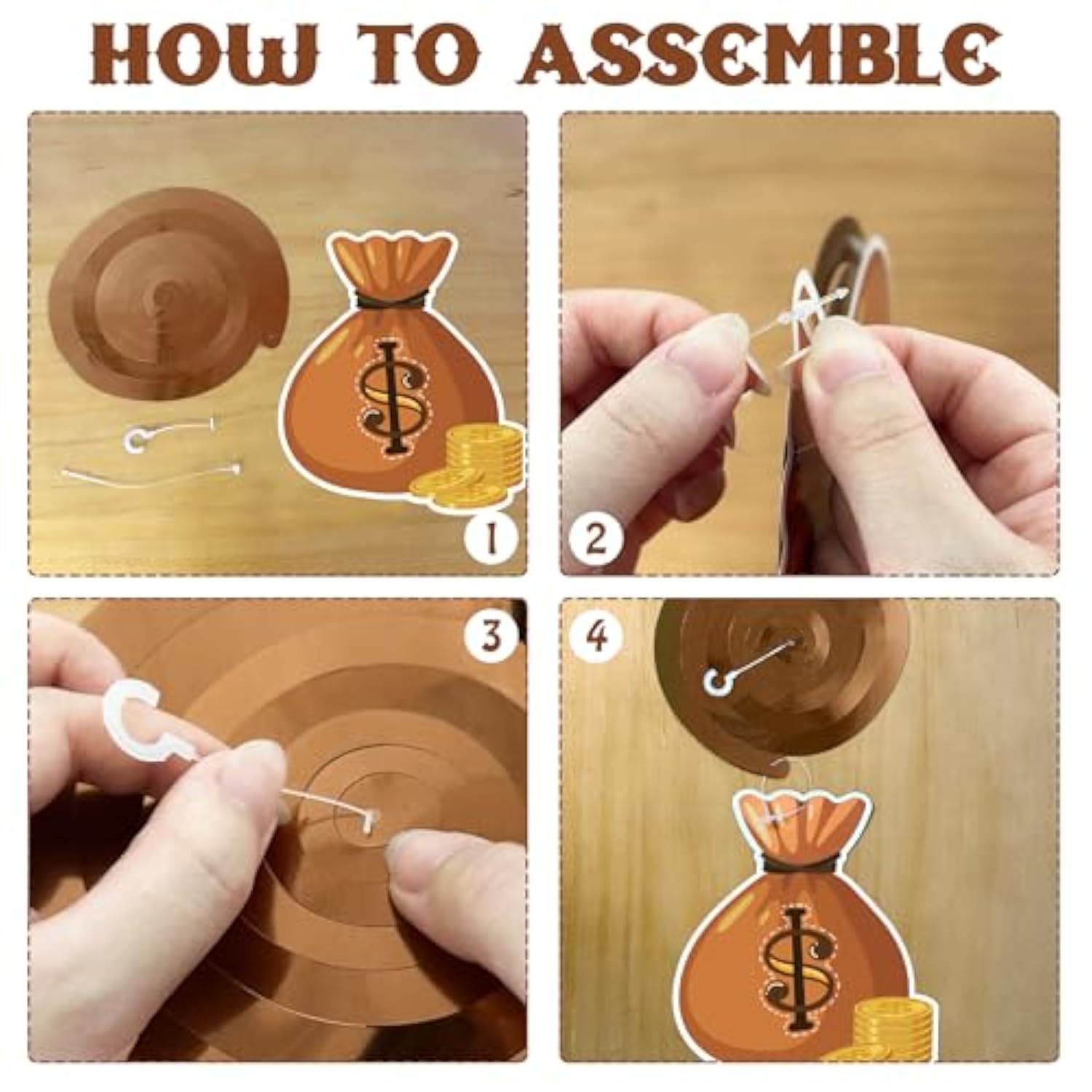 24Pcs Western Party Decorations, Western Cowboy Hanging Swirl Decorations Wild West Cowboy Ceiling Decorations For Birthday Baby Shower My First Rodeo Party Home Office Classroom (Assembled)