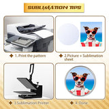 30 Pcs Sublimation Blank Pins Diy Button Badge Kit Sublimation Sliver