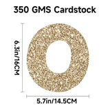 Pre-Strung Happy Birthday Banner Sign - No Diy Glitter Older Wiser Hotter Banner For Women Men 30Th 40Th 50Th 60Th 70Th 80Th Funny Gold Birthday Decorations (Champaign Gold)