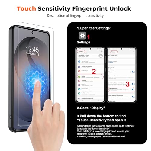 Magnetic for  Galaxy S26 Ultra Case with Screen Protector, (Built-in Magnets) (Military Grade Drop Protection) Slim Translucent Shockproof