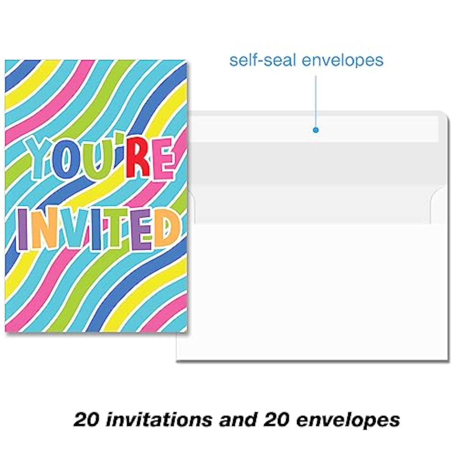 Water Slide Party Invitations With Envelopes Set Of 20 Summer Waterslide Theme Birthday Party Invites Fill In Blank