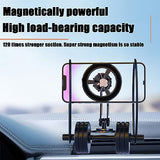 Magnetic Car Phone Holder, 360 Degree Adjustable Phone Mount for Auto Dashboard, Universal Car Accessories, Hands-Free Cell Phone Holder for iPhone
