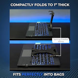 Decktop - Steam Deck Keyboard And Bluetooth Trackpad Mouse With Multicolor Led Laptop Accessory For Valve Linux Pc Gaming Accessories (Steam Deck/Rog Ally)