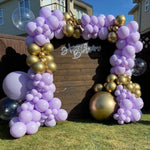 Pastel Purple Latex Party Balloons - 100 Pack 12 Inch Round Helium Lavender Light Purple Lilac Balloons For Wedding Baby Shower Birthday Party Decorations