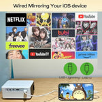 Mini Projector For Phone, Portable Small 1080P Full Hd Supported For Ios/Android/Laptop, Videoprojector Y3 Compatible With Fire Stick, Hdmi, Usb, Ps5, Xbox