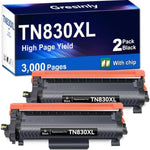 TN830XL Toner 2-Pack (Black) for HL-L2460DW, MFC-L2820DW Printers