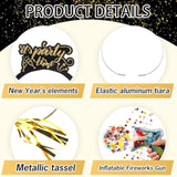 136 Pcs New Year 2026 Party Kit Hats Glasses Balloons Blowouts Banner