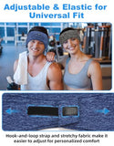 Adjustable Sleeping Headphones, 2-Pack Headband Headphones With Fastener, Bluetooth Headband With Thin Speakers Mic For Men Women, Yoga, Running, Workout, Travel - Black&Gray