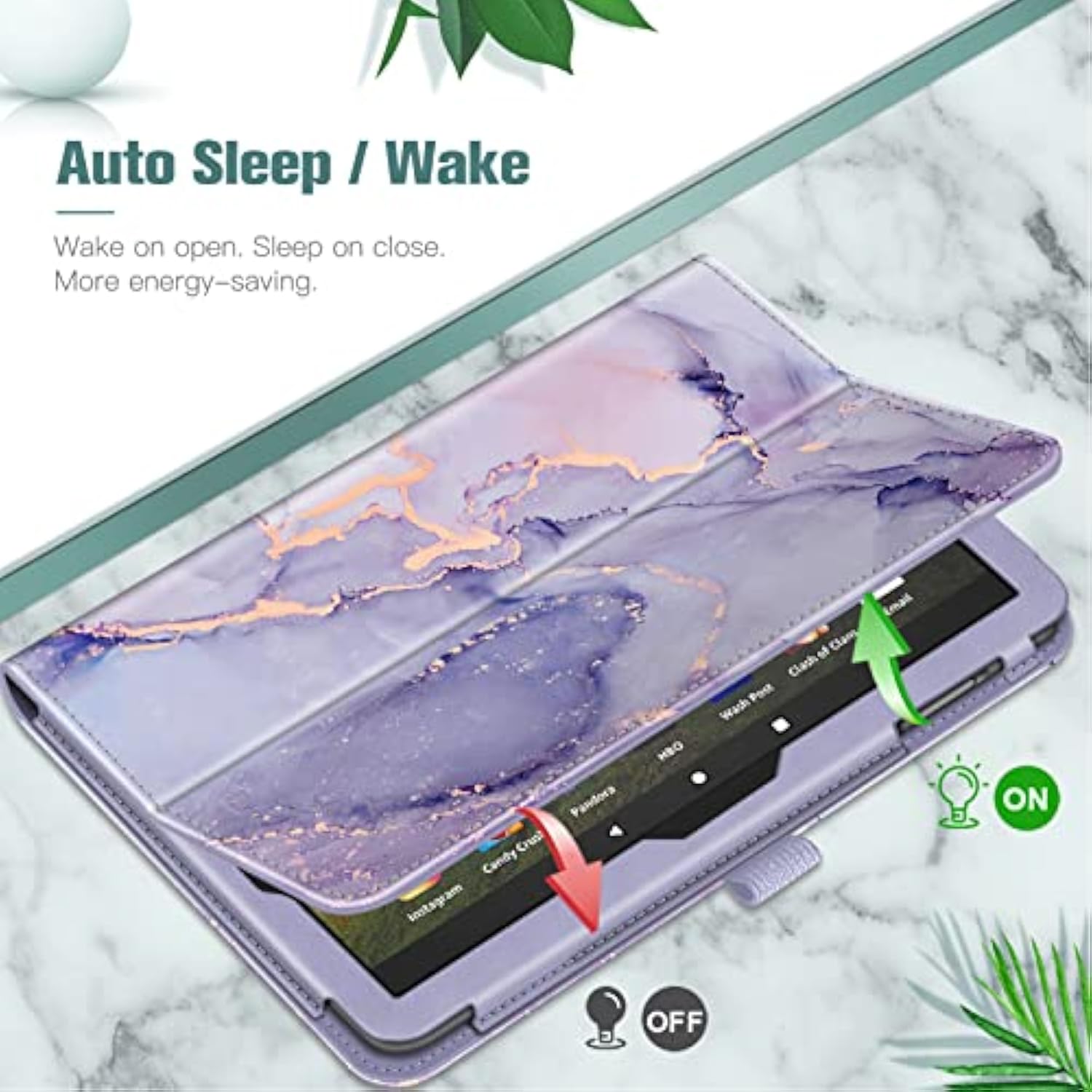 Fintie Folio Case for Amazon Fire HD 8 & Fire HD 8 Plus Tablet (Fits Both 12th