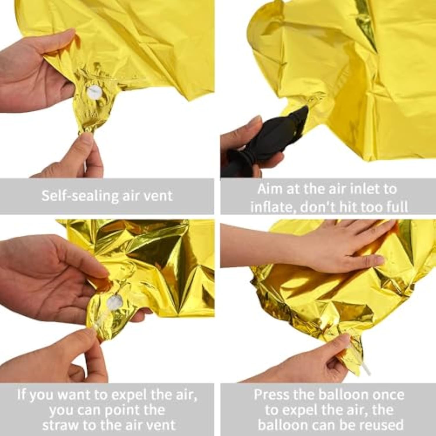 40" large gold letter A foil balloon for birthday and anniversary party décor