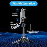 Mini Selfie Stick Tripod Stand for iPhone ?6-Section Adjustable Height Extension (12-42cm)?10 Meter Remote One Click Control ?Suitable for