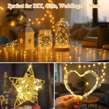 12-Pack Fairy Lights Battery Operated Twinkle Lights-7Ft 20Leds String Lights, Waterproof Battery Powered Firefly Lights