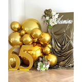 Gold Foil Balloons, 14 Pcs Gold Mylar Balloons For Party Decorations, 22/18/10 Inch Large Foil Balloon For Birthday, Engagement, Graduations Balloon For Graduations Decorations 2025
