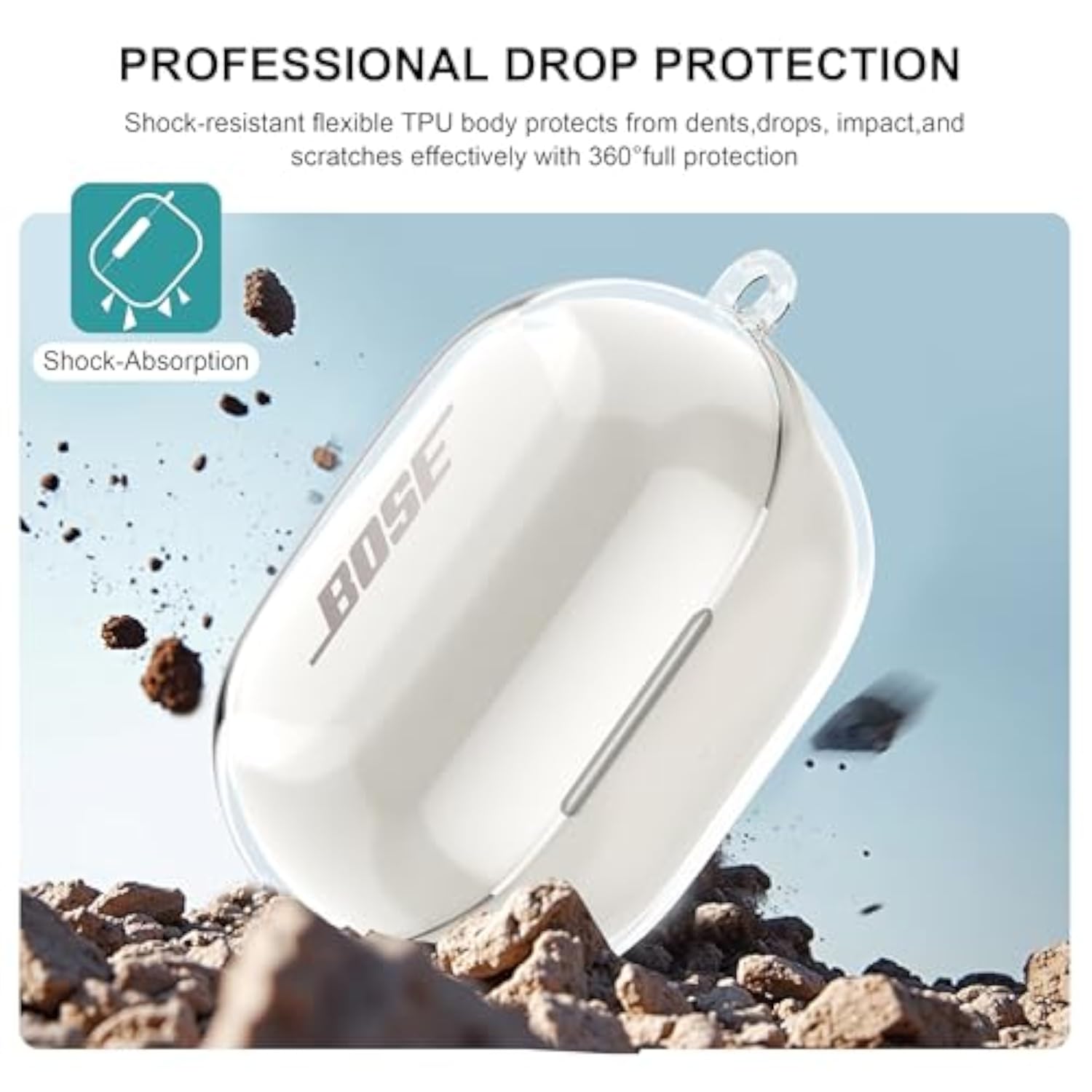 Bose New QuietComfort Earbuds Clear Case 2024 Protective Cover