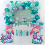 26" self-standing mermaid foil balloons, pack of 2 for mermaid birthday parties