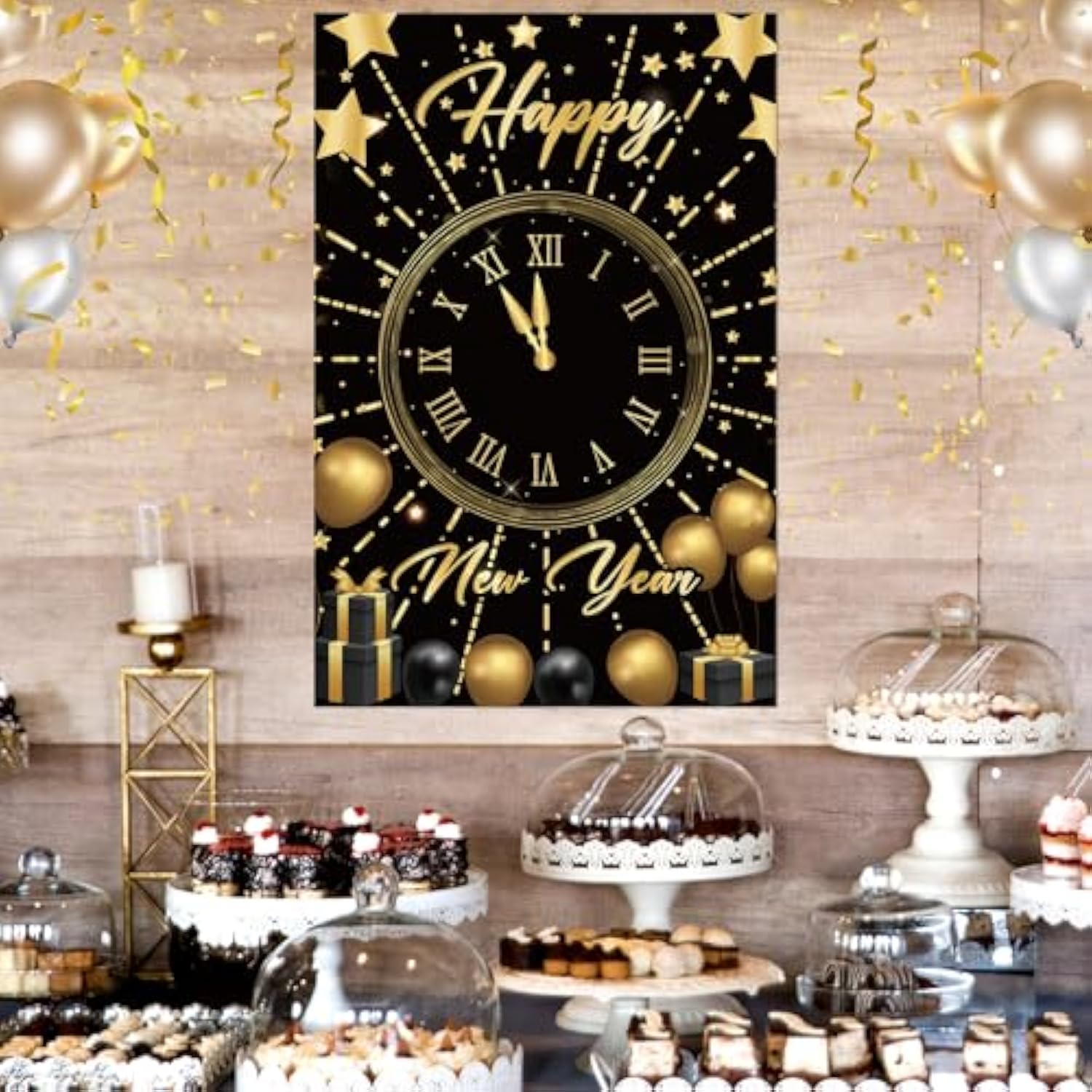 2026 New Year Party Games for Kids Family Pin the Countdown Clock 32 Stickers