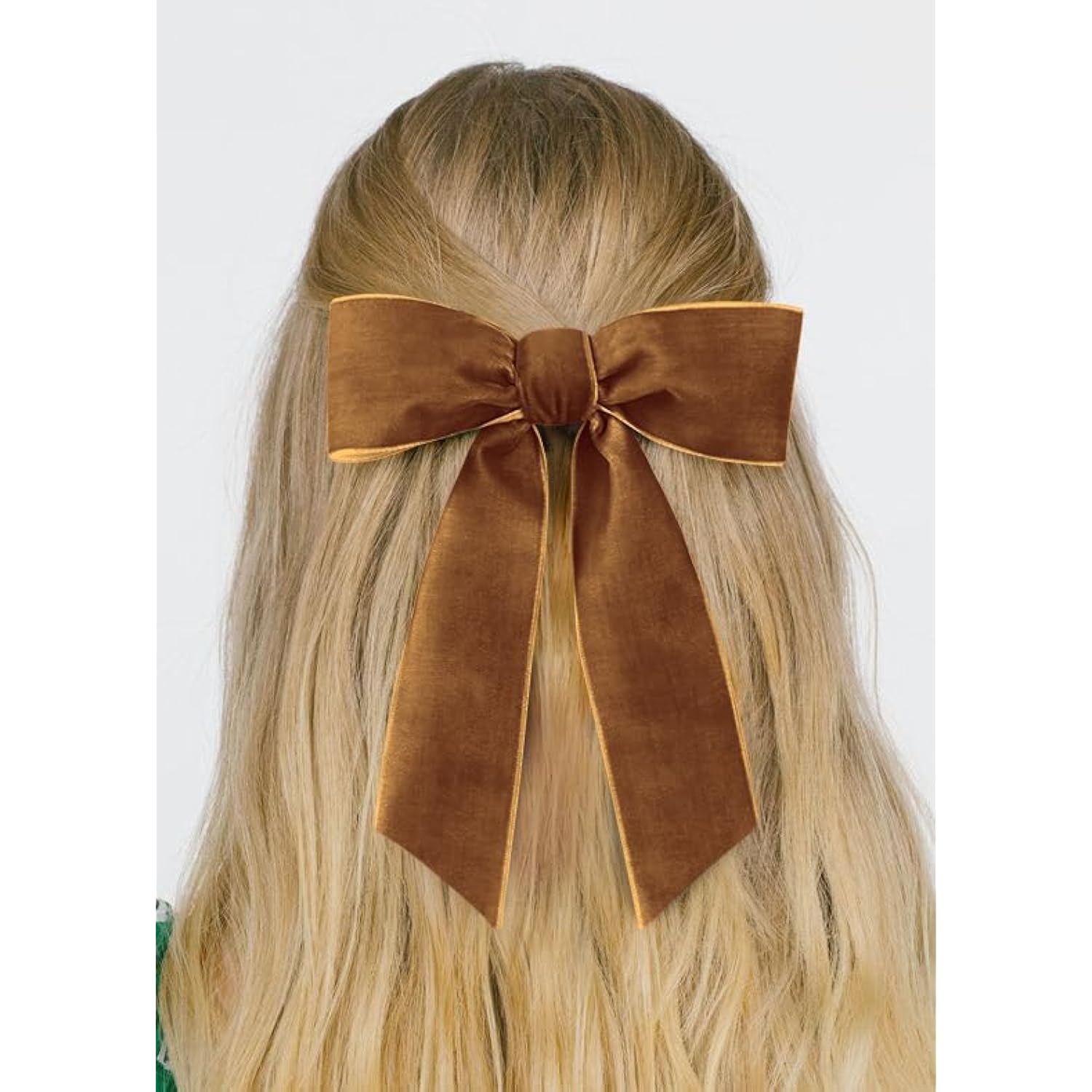 Copper Velvet Ribbon 1.5'' 25 Yards For Christmas Tree, Gift Wrapping, Flower Bouquet, Wreath Decorations, Bow Making