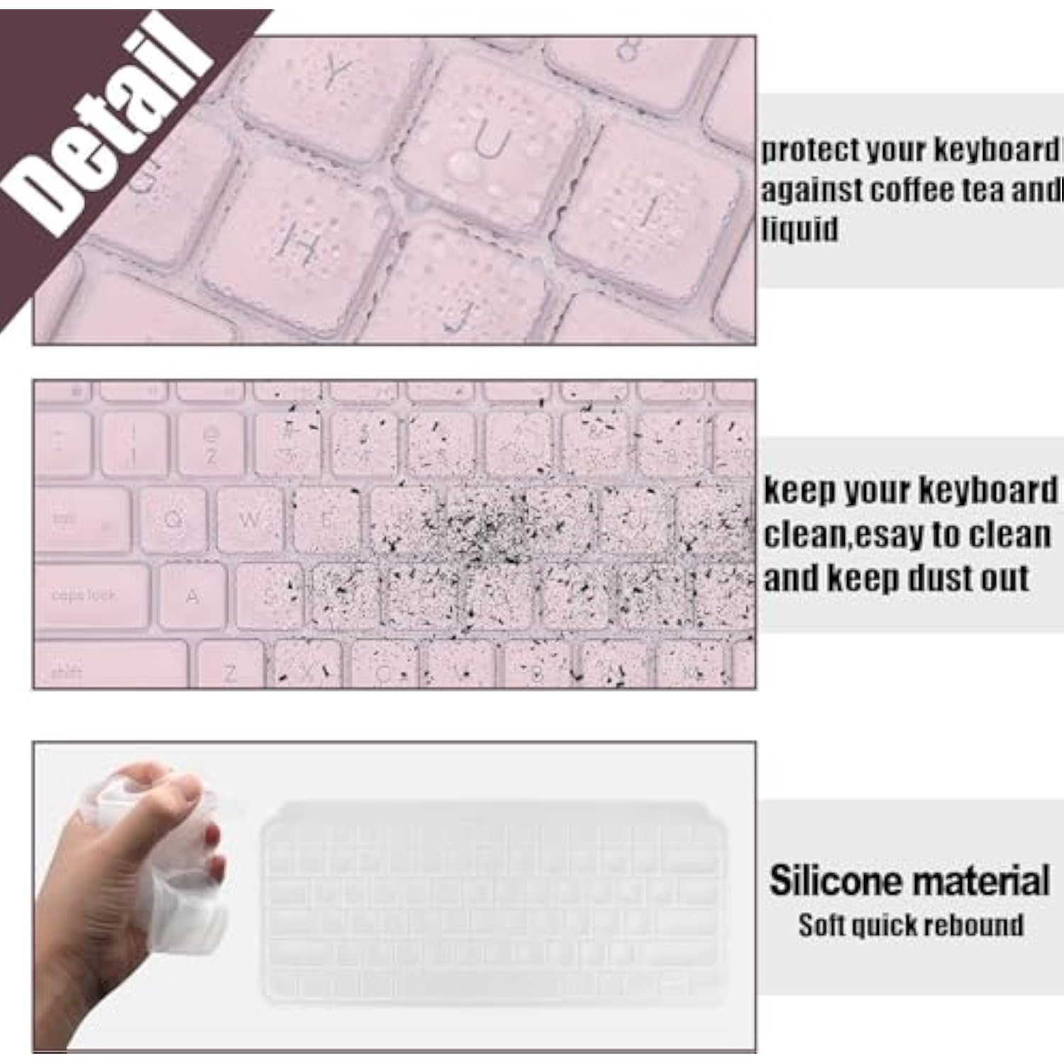 co2CREA Soft Skin Cover Compatible with Logitech MX Keys Mini Minimalist Wirel