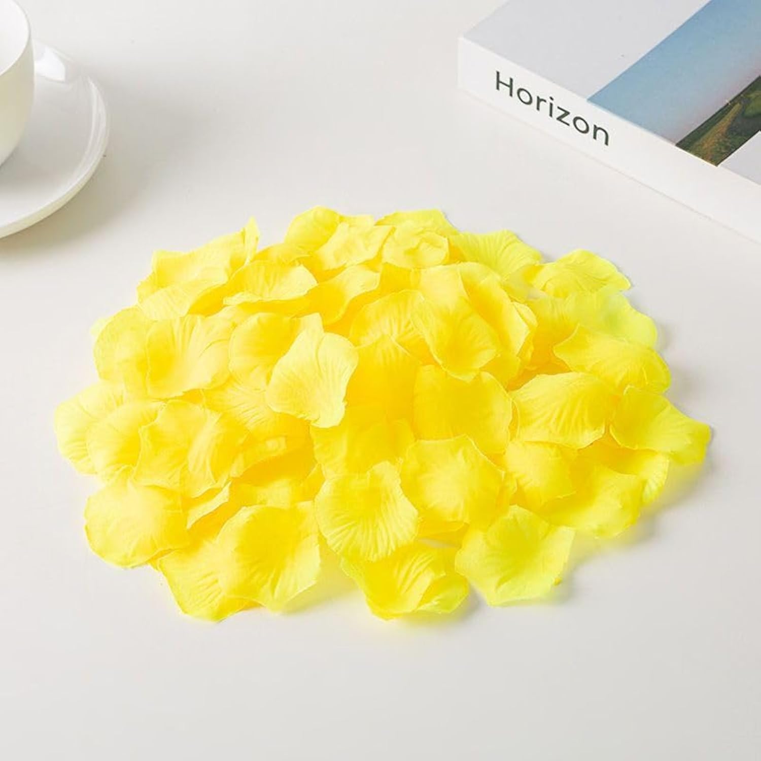 Rose Petals Yellow 3000Pcs Artificial Silk Petals Fake Flower Petals For Wedding Marriage Proposal Party Favors Table Centerpieces Anniversary Party Valentine'S Day