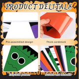 Happy Halloween Banner 5pcs 49ft Pumpkin Ghost Flags Garland for Indoor Outdoor Party Decor