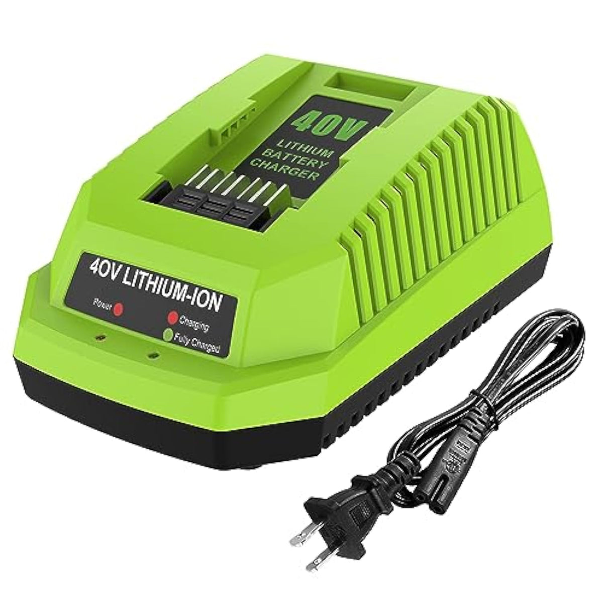 40V Charger Replacement For Greenworks 40V Battery Charger (Wall-Mountable) Compatible With Greenworks G-Max 40V Battery 29462 29472 29482 2901319 2938302 Baf702 Baf704 Baf705 L-300