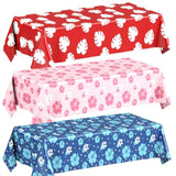 3 Sheets Hawaii Hibiscus And Tropical Leaves Tablecloth Birthday Party Decorations Blue Alien Cartoon Table Covers For Birthday Party Supplies