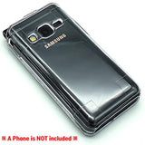 Shockproof Protection Hard Phone Case Protective Clear Cover For Samsung Galaxy Folder 2 Sm-G160 / Sm-G160N / Sm-G1650W / Sm-G165N / Sm-G1650 (Transparent)