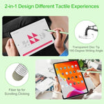 Stylus Pen For Touchscreen,3Pcs 2In1 High Precision Sensitivity Stylus, Suitable For Iphone/Ipad/Android Stylus For Ipad,Compatible With All Touch(Green/Purple/Rose Gold + 4Tips)