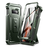 For Samsung Galaxy S10E Case, [Built In Screen Protector And Kickstand] Heavy Duty Military Grade Protection Shockproof Protective Cover For Samsung Galaxy S10E (Army Green)