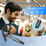 Bluetooth Headset, 2026 Wireless Bluetooth 5.3 Earpiece, 60Hrs Single-Ear Headset with Mute Button, Dual Noise Cancelling Mics, IP7 Waterproof Hands