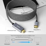 BENFEI DisplayPort to HDMI, DisplayPort (DP) to HDMI 10 Feet Cable Compatible