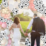 25Pcs Cow Print Latex Balloons, 12" for Cowboy Theme Birthday Party Decorations