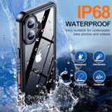 iPhone 16 Waterproof Case, IPX8, Full Body Shockproof, Built-in Screen, 6.1"