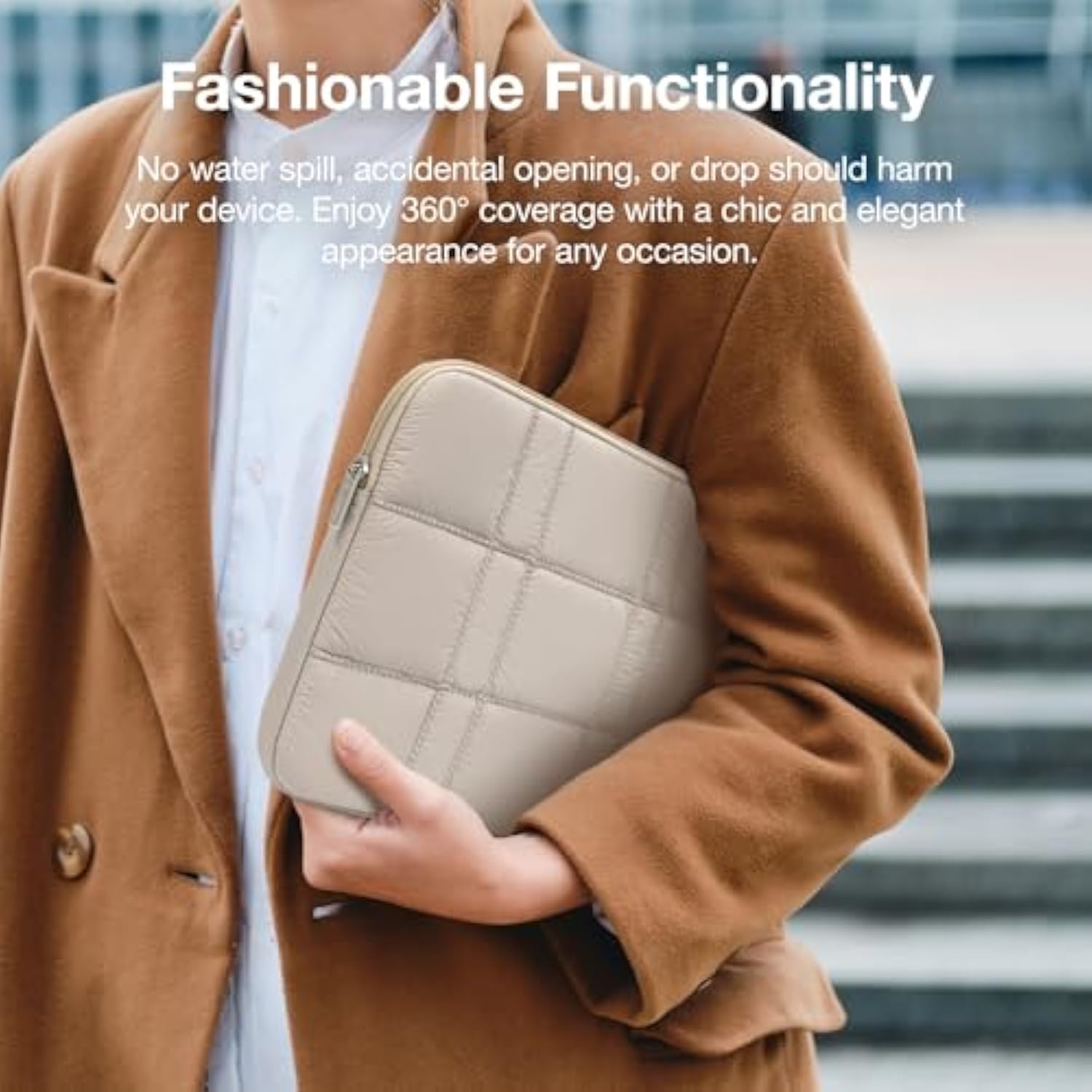 Puffy Laptop Sleeve For Macbook Pro 14 Inch, Lightweight Laptop Cover, Protective Laptop Case For Women And Men, Compatible With Dell, Hp, Lenovo, Asus, Acer And More