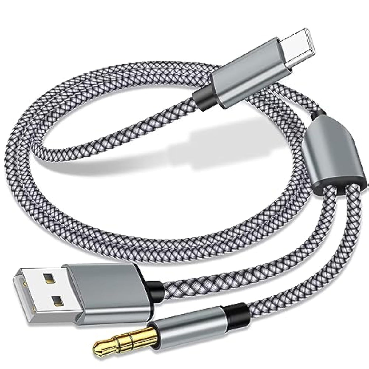 Usb C To 3.5Mm Aux Audio Cable With Charging, 2 In 1 Usb C To 3.5Mm Car Stereo Headset Audio Cable With Pd 18W Charging Compatible With Iphone 16/15, Samsung Galaxy S25/S24/S23/S22+, Google Pixel 8 7