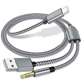 Usb C To 3.5Mm Aux Audio Cable With Charging, 2 In 1 Usb C To 3.5Mm Car Stereo Headset Audio Cable With Pd 18W Charging Compatible With Iphone 16/15, Samsung Galaxy S25/S24/S23/S22+, Google Pixel 8 7