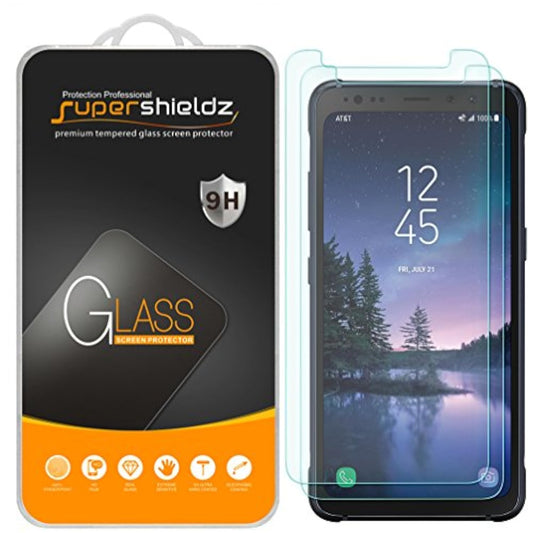 (2 Pack) Designed For Samsung (Galaxy S8 Active) (Not Fit For Galaxy S8 And S8 Plus Model) Tempered Glass Screen Protector, Anti Scratch, Bubble Free