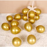 5 Inch Gold Metallic Balloons Chrome Party Latex Helium Balloon,Pack Of 100