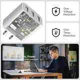 3-Port Usb Wall Charger, 3 Pack Compatible With Iphone 14/13/12/11 Pro Max, Mini, Se, Xr, Xs Max, Xs, X, 8 Plus, Ipad Pro, Air, Mini, Samsung Galaxy S5 S6 S7 Edge, Lg, Android And More