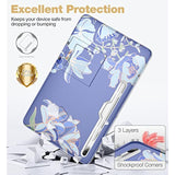 Samsung Galaxy Tab S7 Fe Case For Tablet S7+ Plus, S8+ Plus, Built-In Screen P